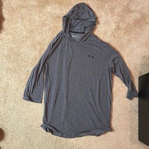Under Armour Theadborne 3/4 Sleeve Hooded Tee